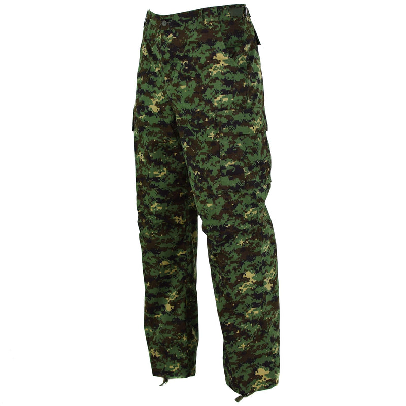 Pantalon militaire authentique de l'armée de Guinée-Bissau ripstop camouflage jungle neuf