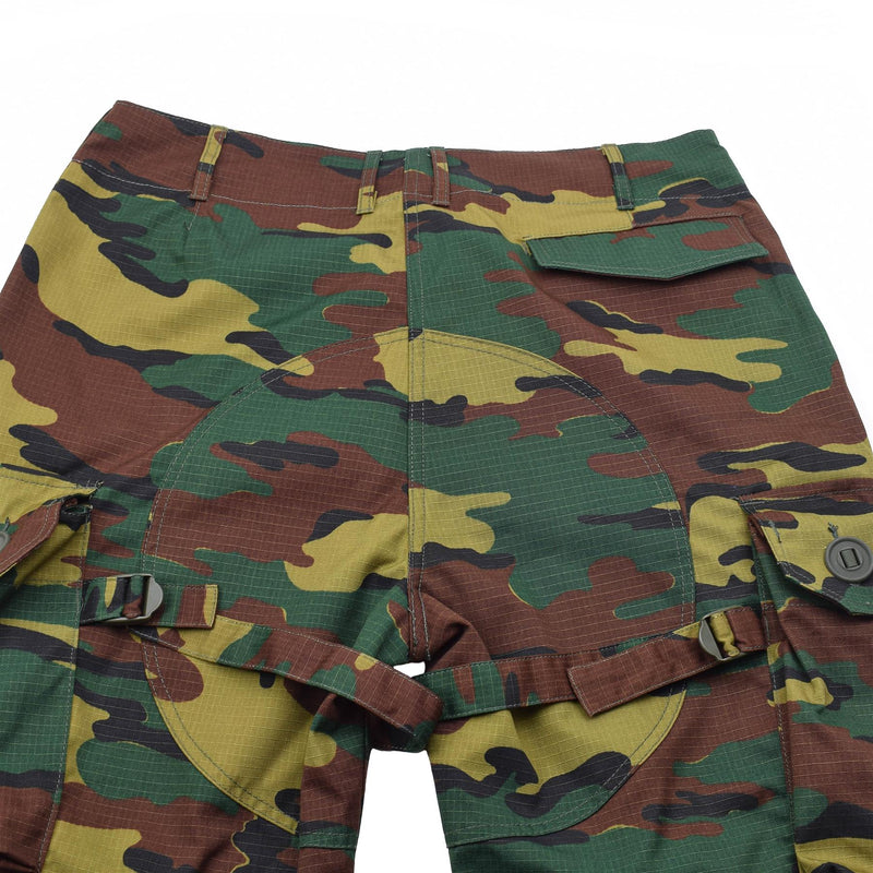 Pantalon de combat cargo de style armée belge de marque TACGEAR, camouflage puzzle ripstop