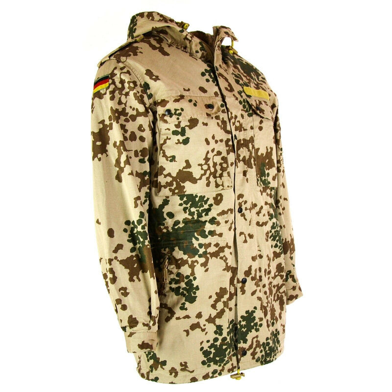 Véritable veste de campagne de l'armée allemande Parka à capuche de l'armée Combat dans le désert Tropic