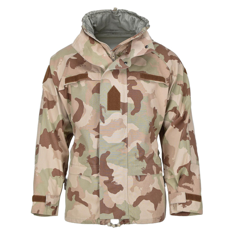 Veste de pluie originale de l'armée hongroise, camouflage de combat, imperméable, à capuche, pour le désert