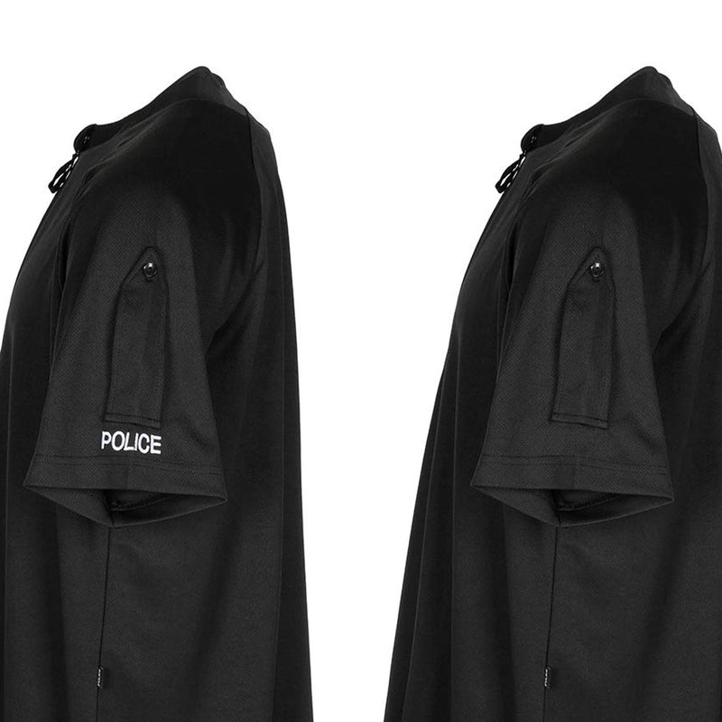 T-shirt fonctionnel authentique de la police britannique, vêtement de sport respirant, chemise noire NEUF