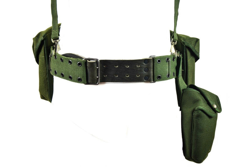 Système de sangles tactiques d'origine de l'armée suédoise 304 avec bretelles en H