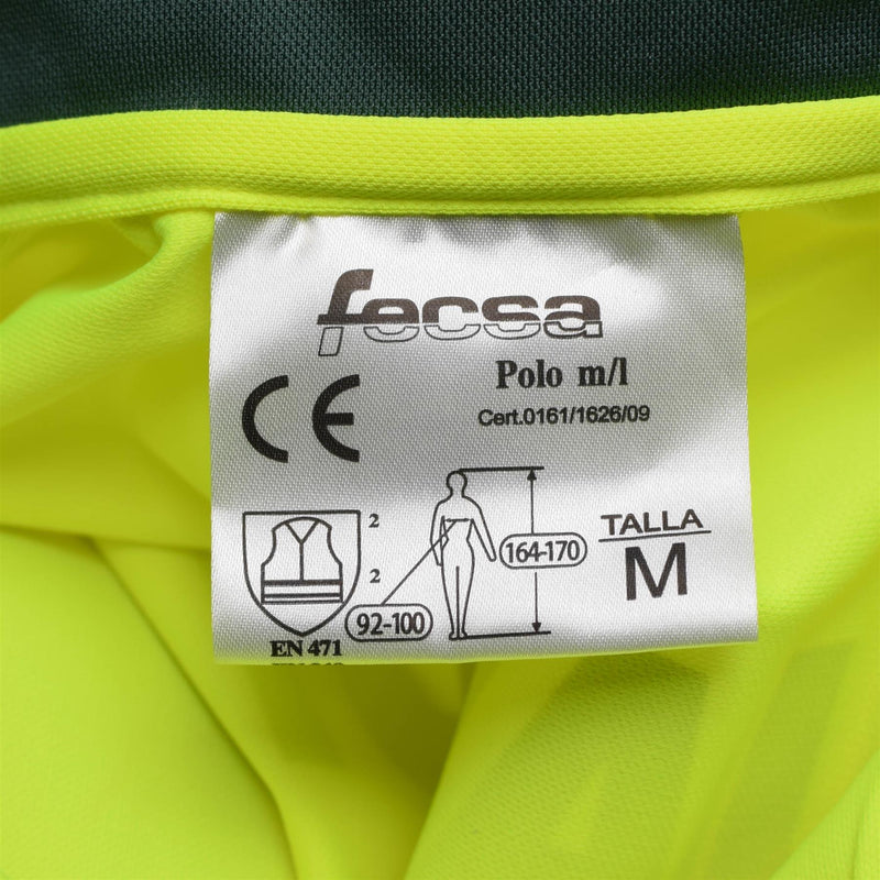 Polo espagnol authentique à manches longues avec veste réfléchissante jaune de la garde civile NEUF