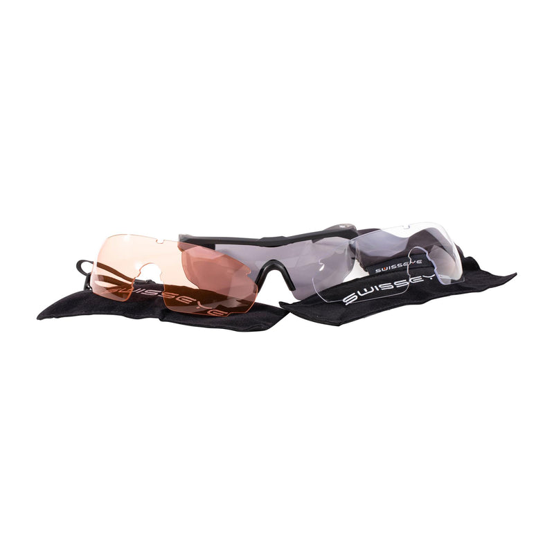 Lunettes de sécurité SWISS EYE 3 verres de couleur anti-rayures anti-buée protection UV pour les yeux