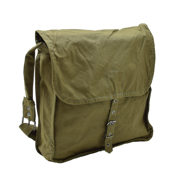 Sac à bandoulière militaire bulgare d'origine olive avec bandoulière réglable pour voyage en plein air