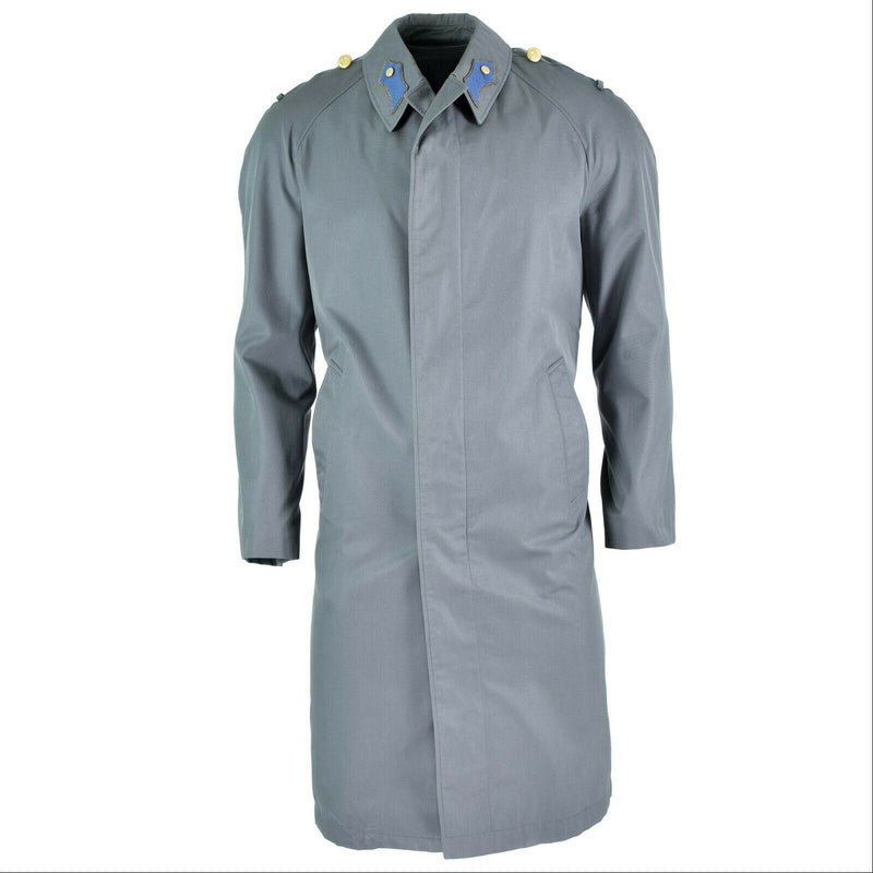 Véritable manteau de l'armée autrichienne, trench-coat militaire, veste longue grise