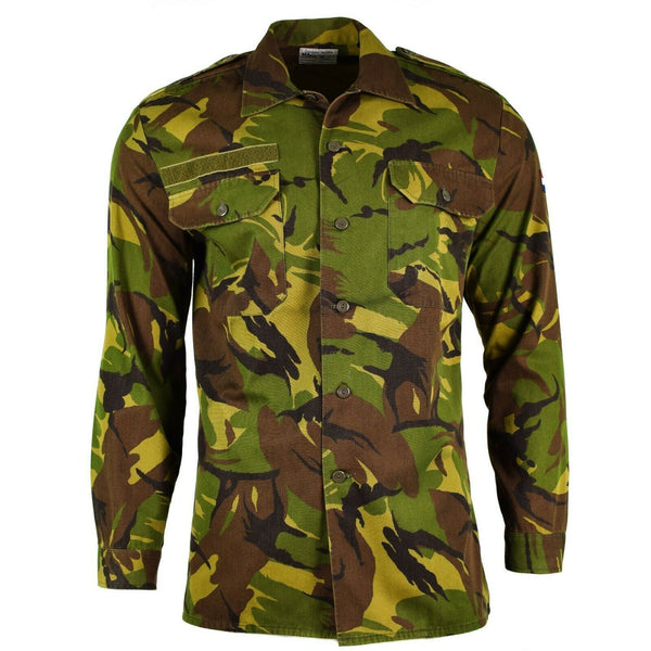Chemise de l'armée néerlandaise originale M65, veste de combat militaire Woodland DPM Holland