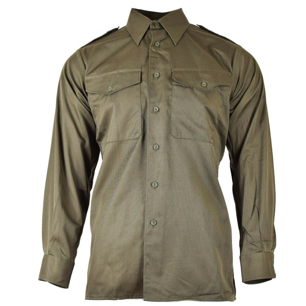 Véritable chemise de l'armée autrichienne OD Military combat manches longues Olive BDU NEUF