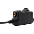 Earmor PTT Adaptateur Motorola 1 Broche Radio Casque Filaire Tactique Noir