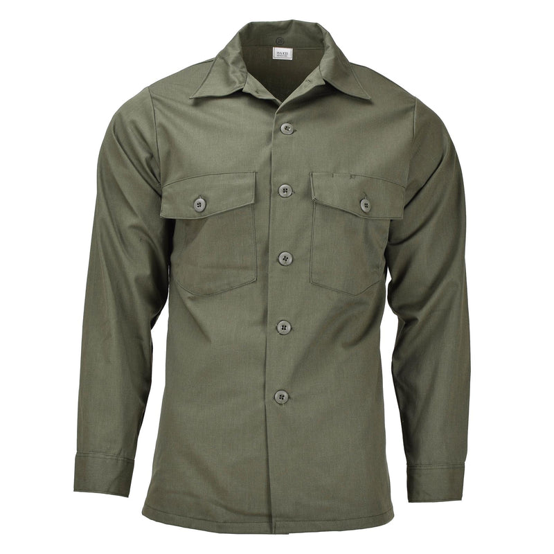 Chemise tactique à manches longues originale de l'armée américaine, tenue militaire de fatigue olive, NEUF