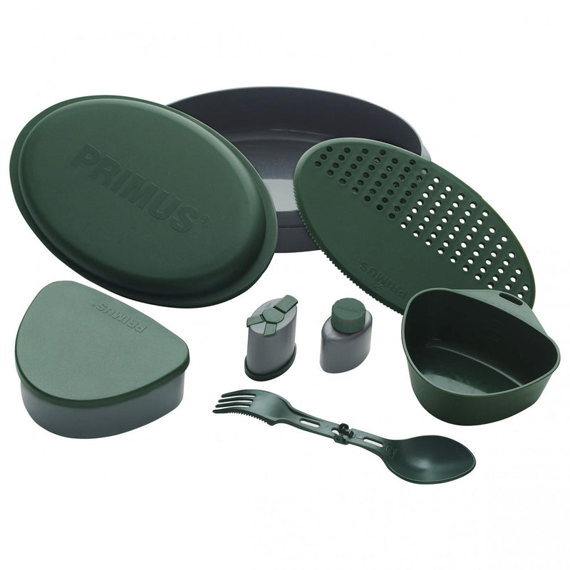 Kit de repas de camping Primus Frigg W Piezo, boîte à lunch bushcraft, assiettes de randonnée
