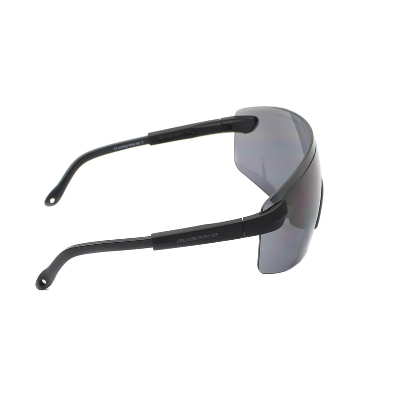 Lunettes de protection pour les yeux de tir SWISS EYE, verres larges antibuée noirs, lunettes UV400
