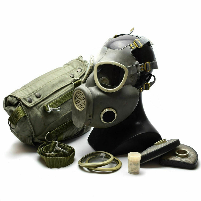 Masque à gaz militaire polonais MP-4 Véritable produit chimique respiratoire Gris Olive OD NEUF