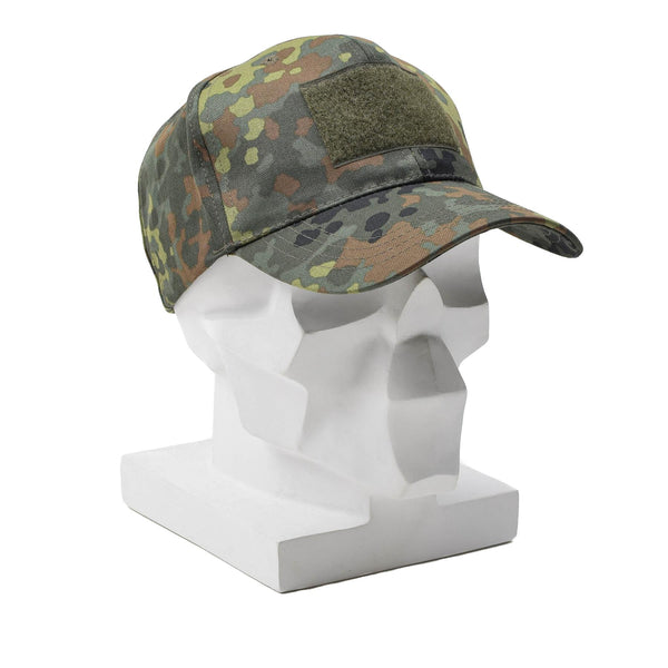 Casquette de baseball militaire Leo Kohler avec visière à visière à motif camouflage BW flecktarn