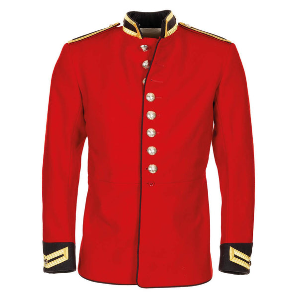Veste militaire britannique originale Tunique robe rouge cavalier sauveteurs soldats NEUF