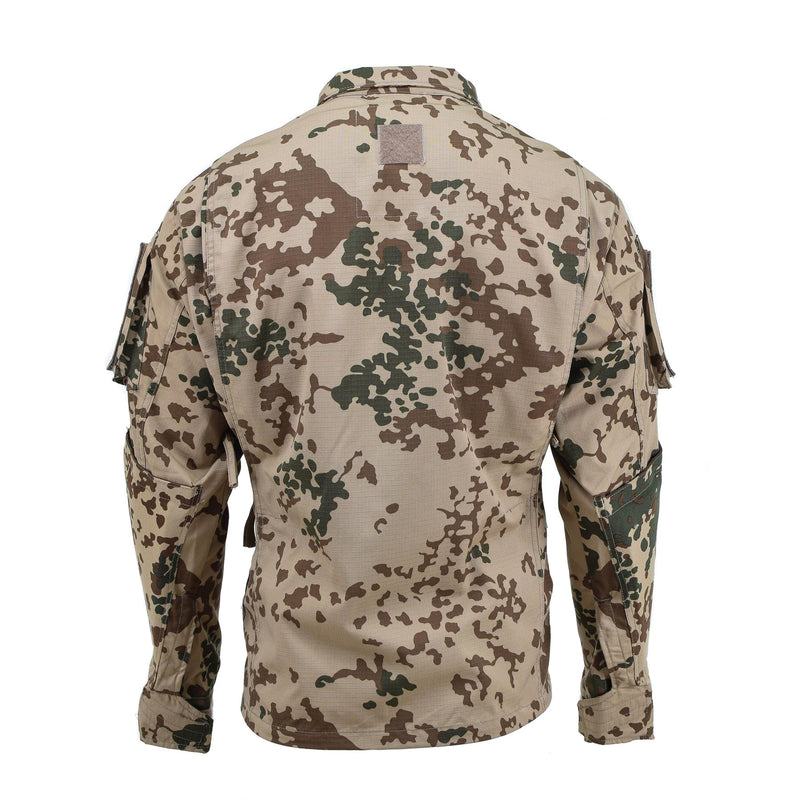 Veste de terrain commando de style militaire de marque TACGEAR, chemises de camouflage flecktarn du désert