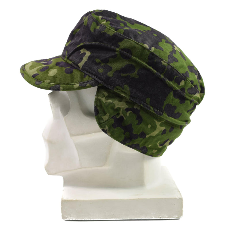 Véritable casquette de terrain de l'armée danoise militaire M84 Flecktarn Camo chapeau d'été jungle