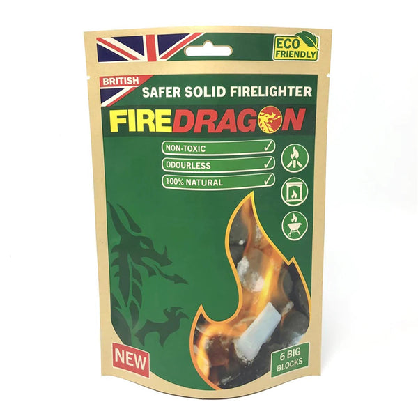 Blocs de combustible solide BCB FireDragon pour camping et randonnée, 6 pièces, allume-feu