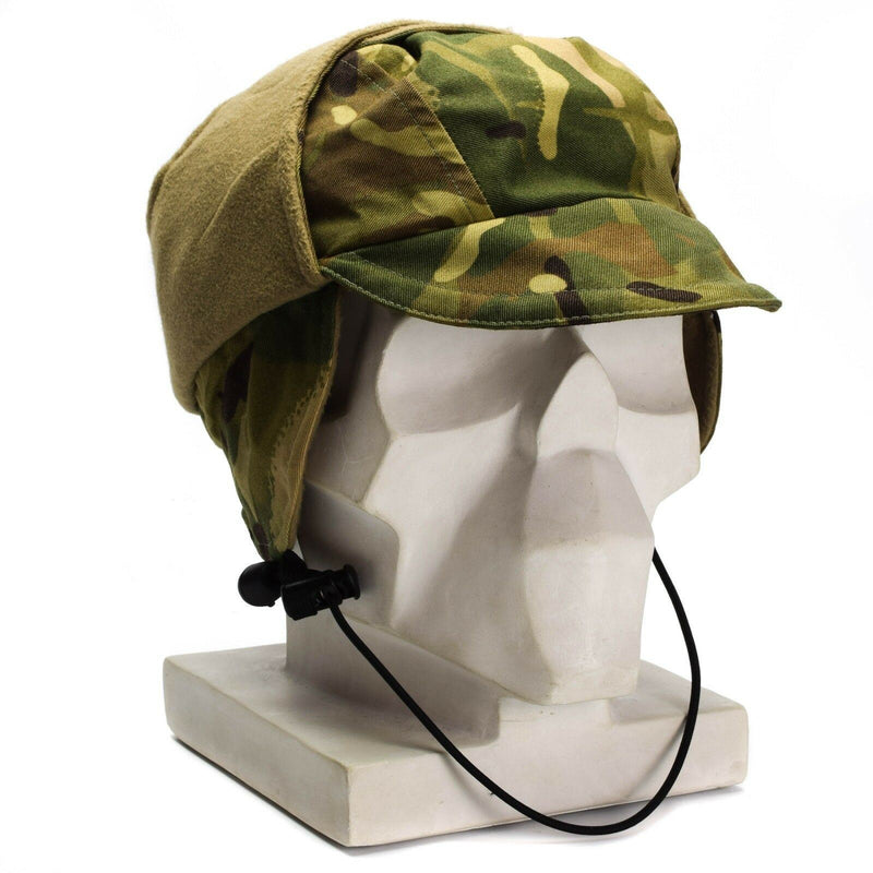 Casquette Gore Tex imperméable et authentique de l'armée britannique MTP Camo doublée pour temps froid