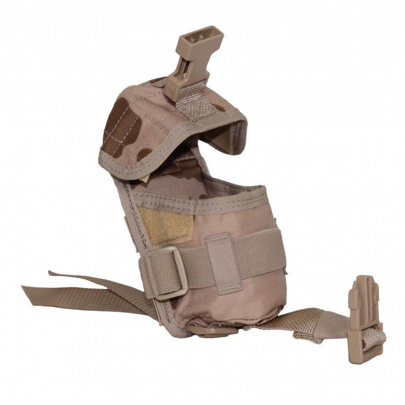 Pochette de grenade militaire originale de la République tchèque avec boucle molle, camouflage tactique du désert