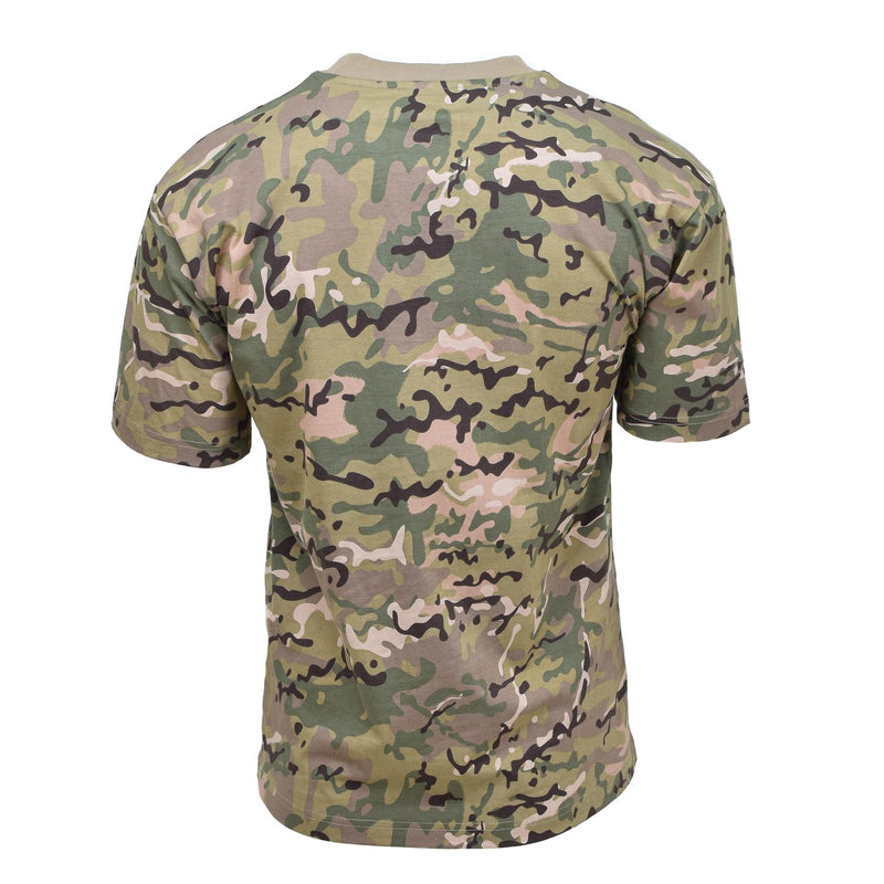 T-shirt MFH style armée américaine à manches courtes, camouflage opérationnel, respirant et léger