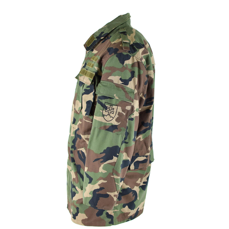 Veste de combat militaire originale vintage de l'armée slovaque M97 Camo NEUVE