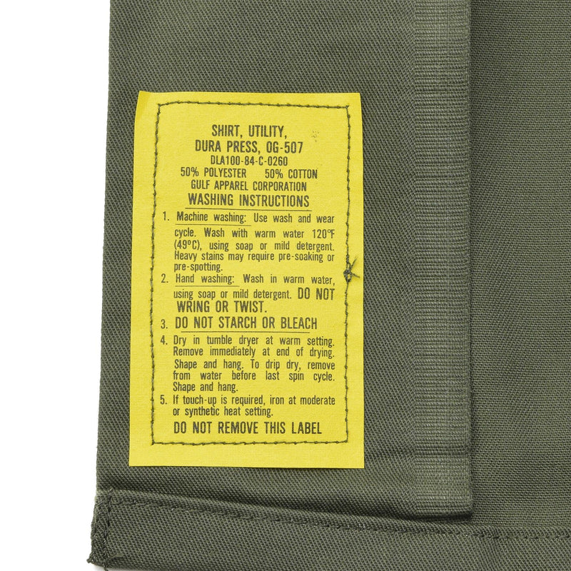 Chemises tactiques de campagne militaires américaines originales olive à manches courtes fatigue de l'armée NEUF