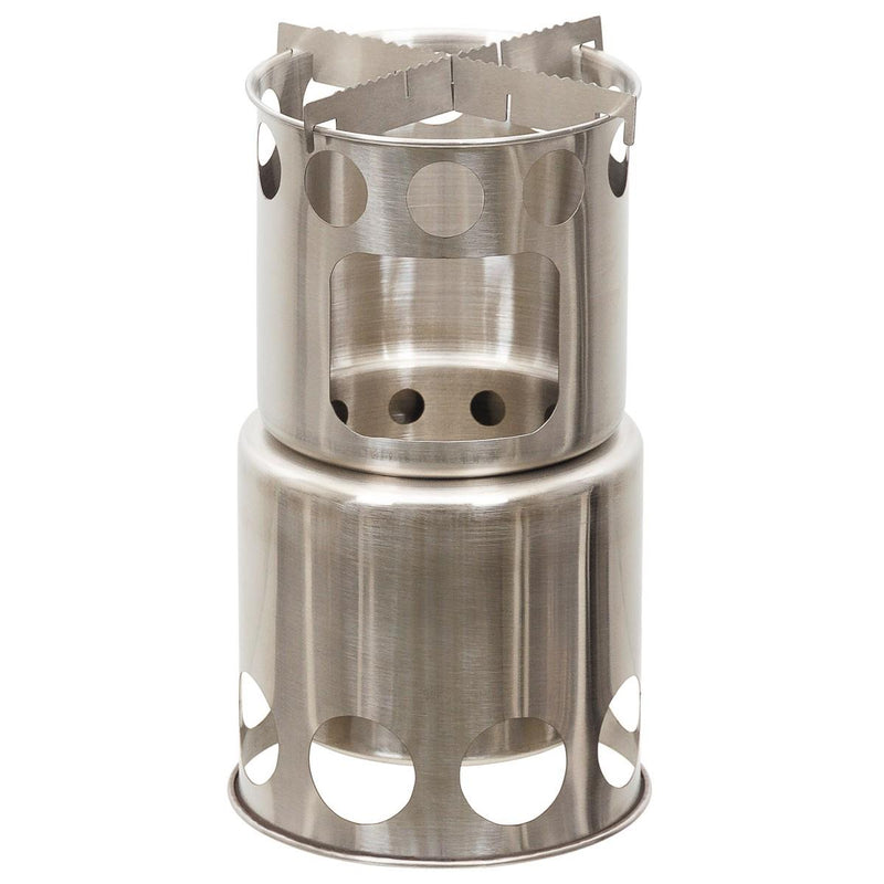 Ensemble de cuisine de voyage en acier inoxydable MFH Kit de cuisine de camping Kit de trekking Casserole Poêle