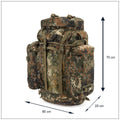 A.Blochl BW Sac à dos de randonnée en montagne, camping, grand sac à dos, camouflage flecktarn