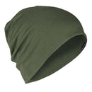 A.Blochl Merino wool beanie sports hiking headwear breathable watch cap olive - GoMilitar