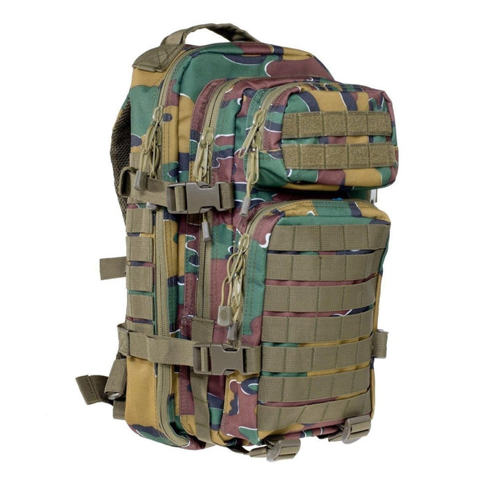 Sac à dos de randonnée A.Blochl U.S. Assault de 30 L en camouflage puzzle avec boucles MOLLE et boucle de taille à dégagement rapide