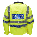 Veste d'uniforme réfléchissante haute visibilité originale de la police écossaise jaune