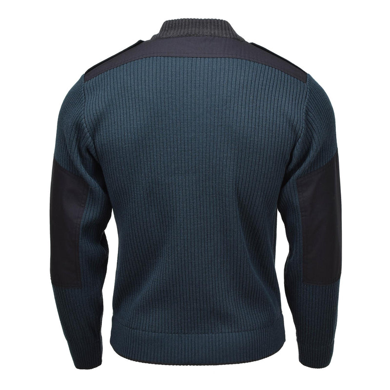 Pull militaire néerlandais original, pull de sport d'hiver, pull pour temps froid, bleu