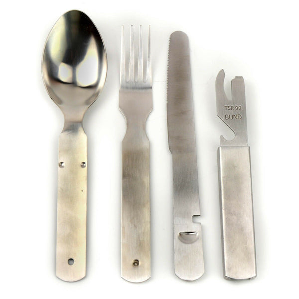 Véritable ensemble de couverts de l'armée allemande, ustensiles de cuisine, kit multi-outils, couverts NEUF