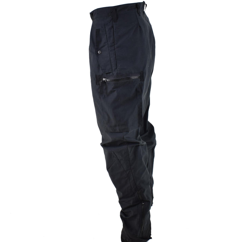 Pantalon de combat de campagne noir original de l'armée suédoise M90 ​​BDU neuf