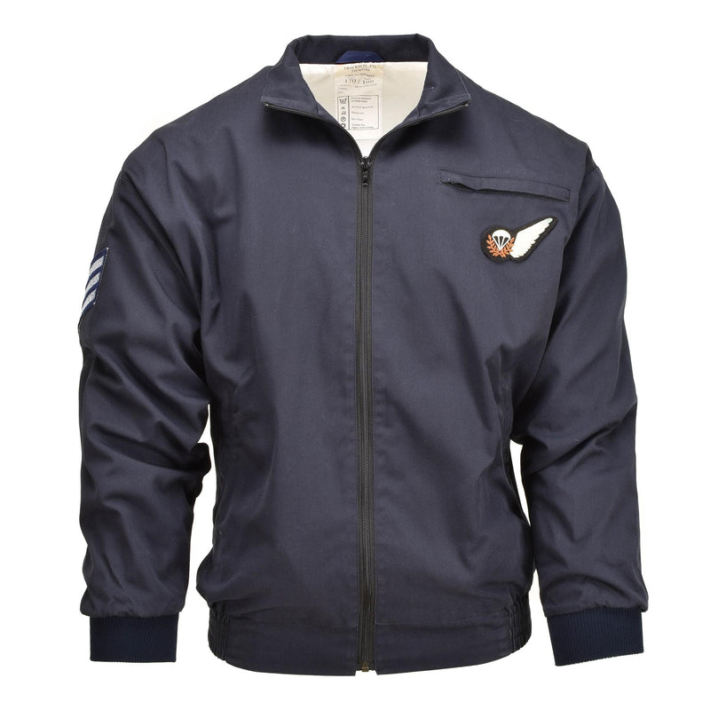 Veste de survêtement RAF authentique de l'armée britannique Royal Air Forces, style bombardier militaire bleu