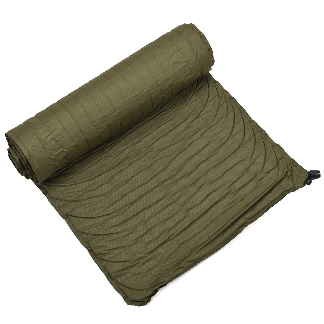 Tapis de couchage militaire néerlandais original, tapis de camping enroulable, 180x50 cm, olive