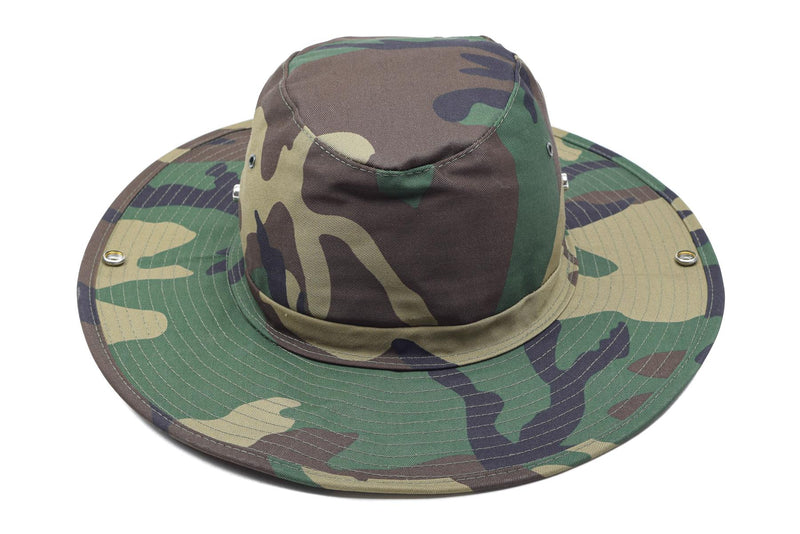 Chapeau de style militaire de marque MFH, casquette seau d'été panama jungle woodland NEUF