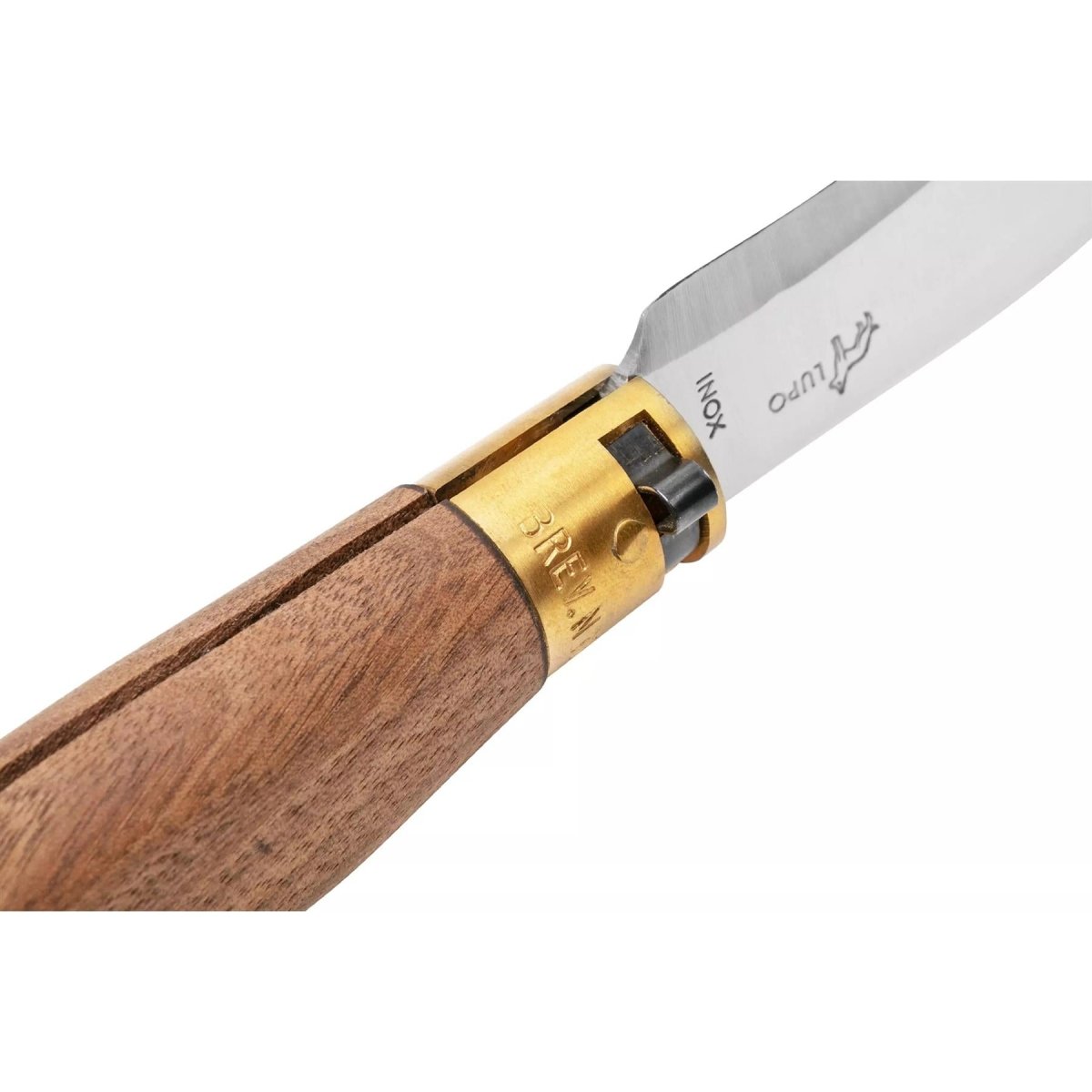 Couteau de taille pliant Antonini Old Bear 9,5 cm en acier inoxydable manche en noyer