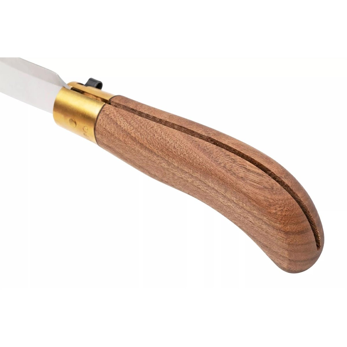 Couteau de taille pliant Antonini Old Bear 9,5 cm en acier inoxydable manche en noyer