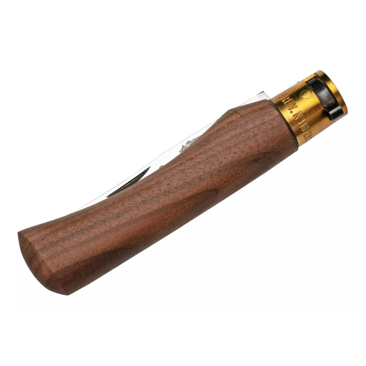 Couteau de poche Antonini Old Bear, lame en acier inoxydable de 10cm, manche en bois de noyer