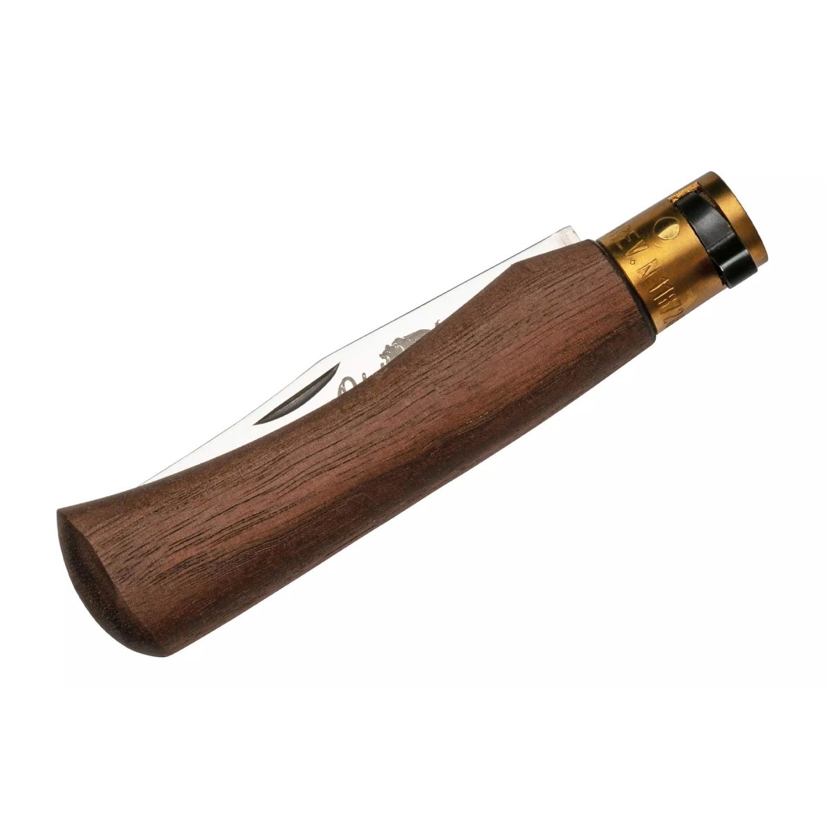 Couteau de poche Antonini Old Bear Lame en acier inoxydable de 8 cm Manche en bois de noyer