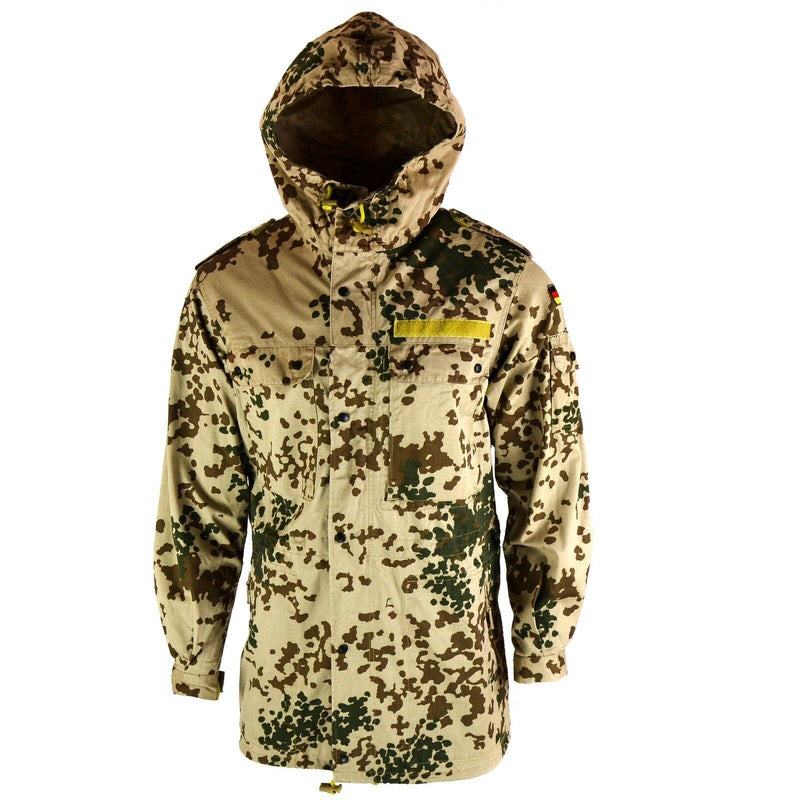 Véritable veste de campagne de l'armée allemande Parka à capuche de l'armée Combat dans le désert Tropic