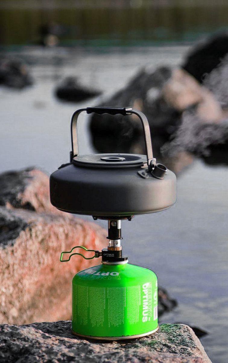 Pot de survie léger pour randonnée Optimus Terra Kettle, pot de camping Bushcraft ultraléger