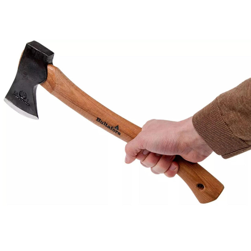HULTAFORS Hultan hache de jardinage en acier au carbone, hachette tranchante comme un rasoir, manche en hickory