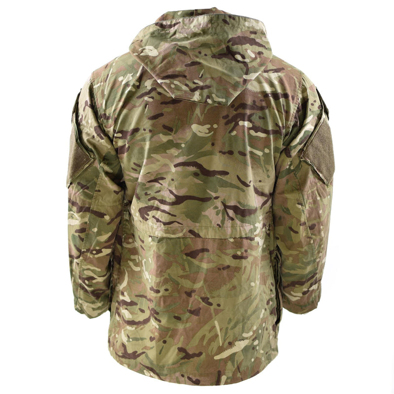 Veste de combat militaire MTP de l'armée britannique authentique, parka coupe-vent à capuche