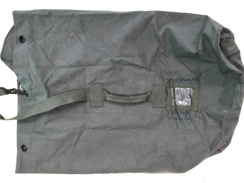 Sac de sport militaire néerlandais original 100 litres en toile ripstop olive
