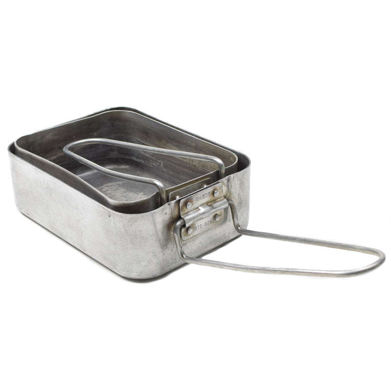 Gamelles militaires britanniques originales en aluminium pour randonnée, camping, extérieur