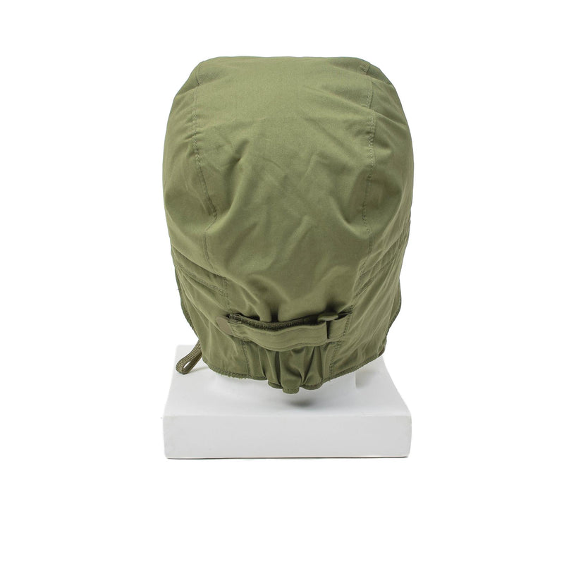 Chapeau de parachutiste néerlandais original, casquette de ranger, cache-oreilles, bord coupe-vent, surplus d'olive