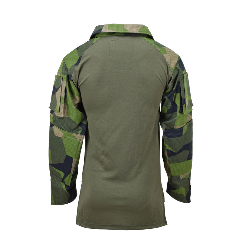 Chemises de combat de style militaire suédois de marque TACGEAR, sous-vêtements camouflage à éclats de terrain